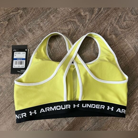 Under Armour Mid Cross-back Sports Bra-Size XL - Picture 2 of 6